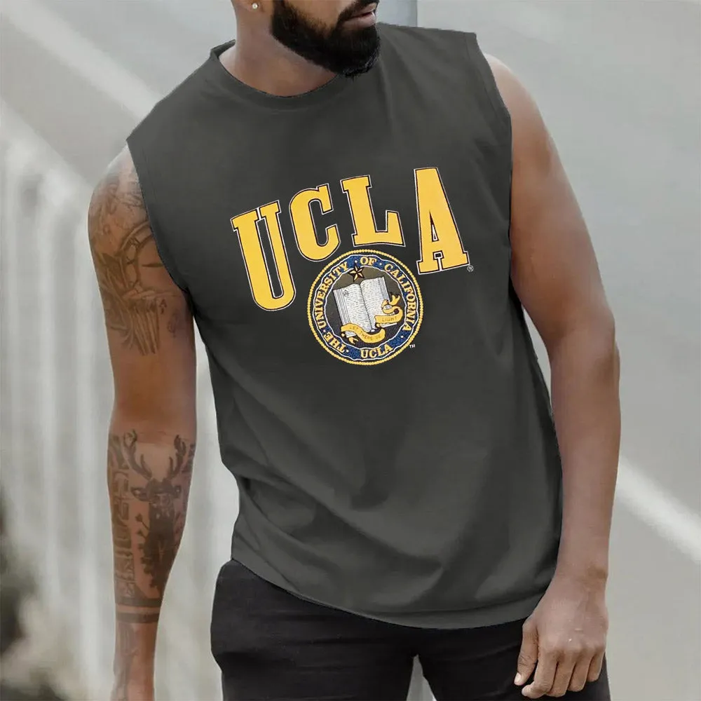 UCLA Print Sports Casual Men's Tank Top-C sold by Shopnova