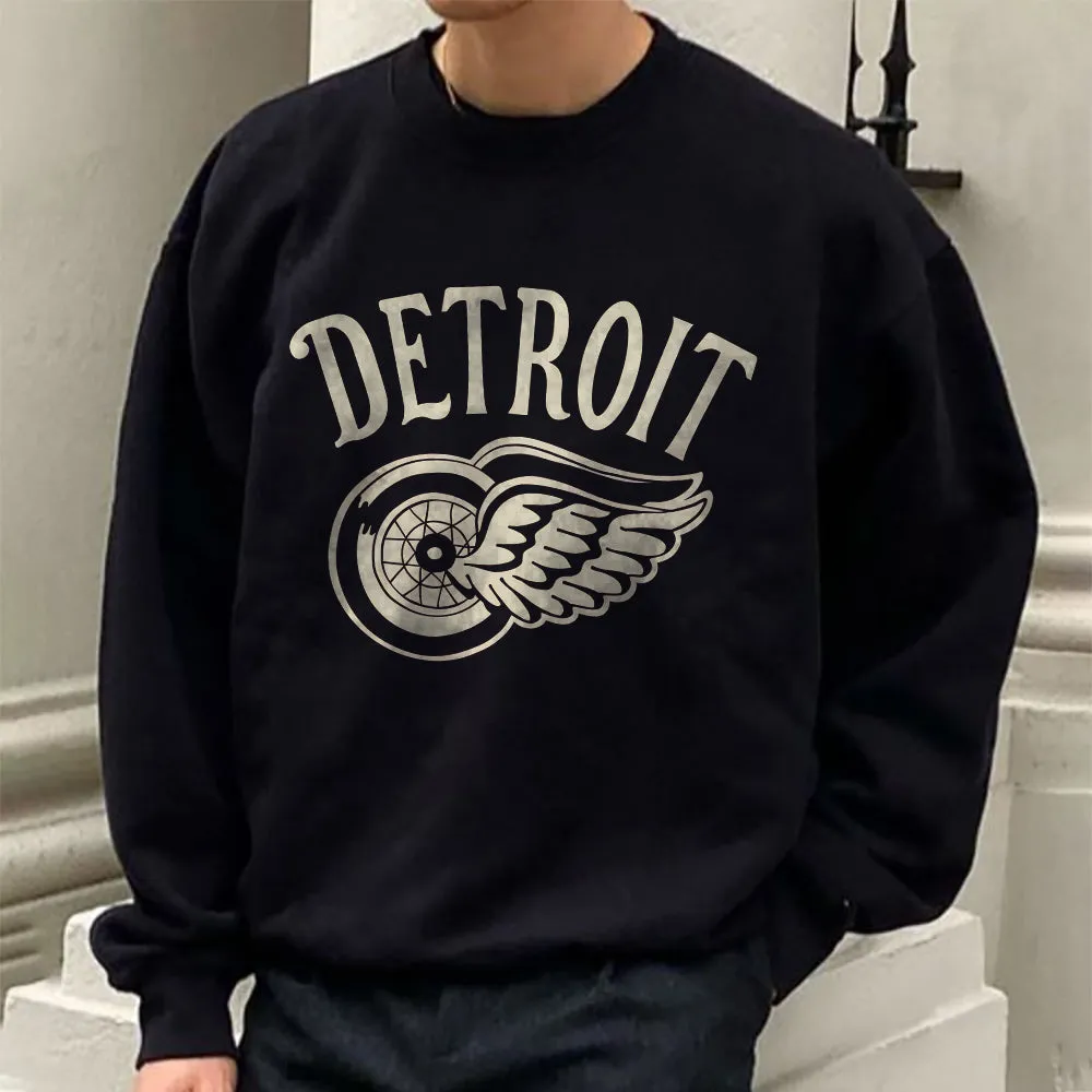 Detroit Red Wings Round Neck Men's Sweatshirt sold by Shopnova