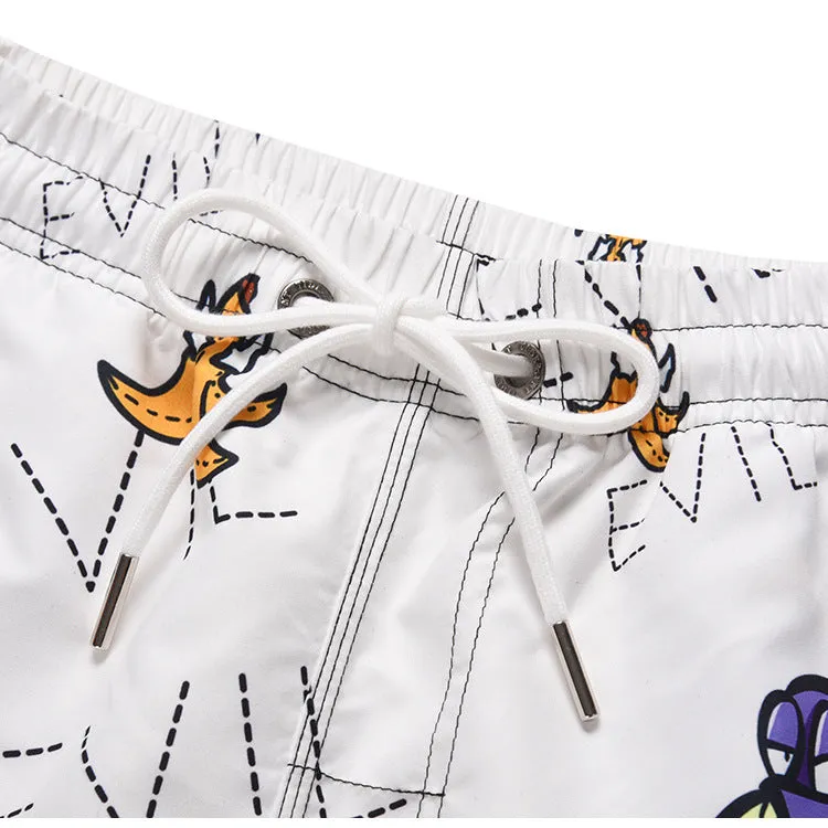 Men's beach pants loose casual cartoon printed shorts sold by Shopnova product image thumbnail 3