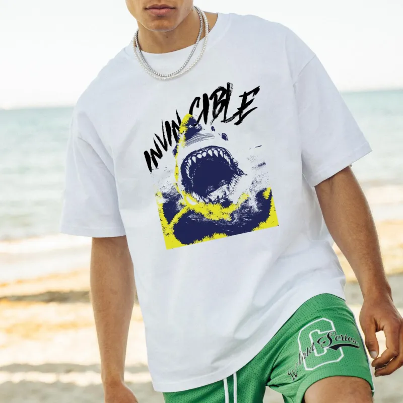 NOVAROPA™ Shark Graphics Casual Men’s T-shirts made by Shopnova