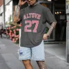 Houston Astros Jose Altuve #27 Men's Casual T- Shirt sold by Shopnova