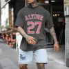 Houston Astros Jose Altuve #27 Men's Casual T- Shirt sold by Shopnova