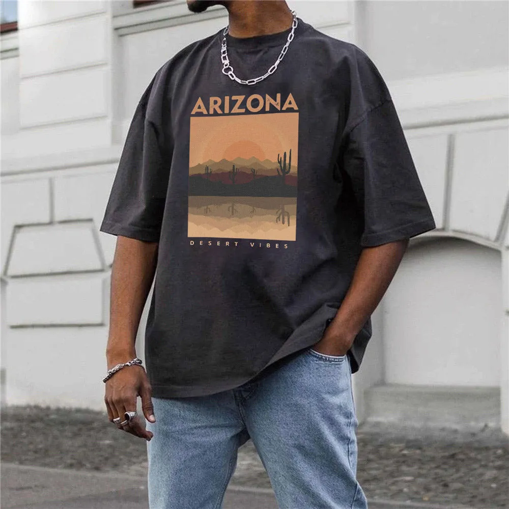 Arizona Graphic Print Casual Men's T-Shirt sold by Shopnova