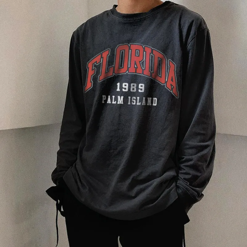 Florida States Men's Casual Long Sleeve T-Shirts-A sold by Shopnova