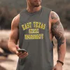 Alphabet Graphic Print Athleisure Men's Tank Top sold by Shopnova