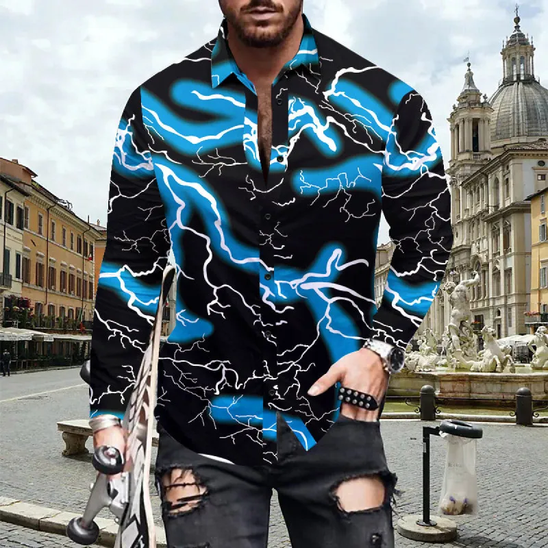 Casual Long-sleeved Printed Shirt sold by Shopnova