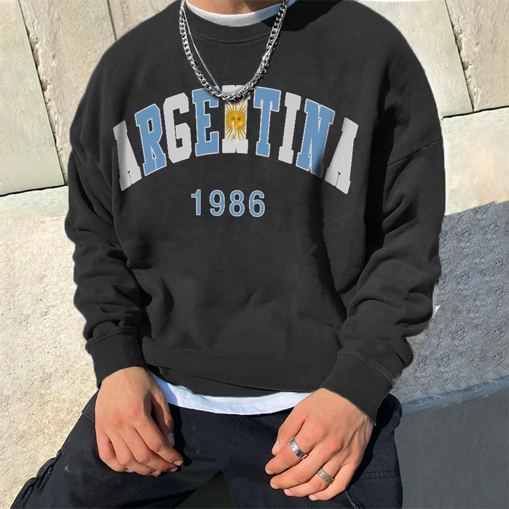 Argentina 1986 World Cup Champions Men's Fashion Sweatshirt sold by Shopnova