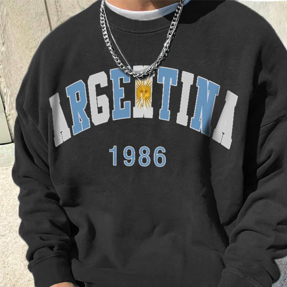 Argentina 1986 World Cup Champions Men's Fashion Sweatshirt sold by Shopnova product image thumbnail 2