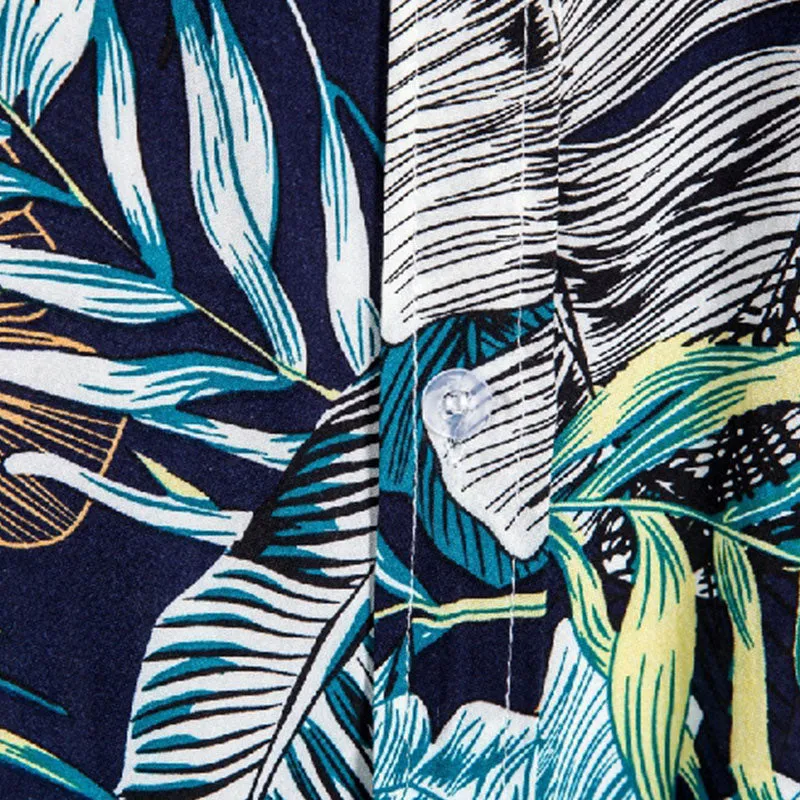 Cotton And Linen Printed Pocket Button-down Shirt sold by Shopnova product image thumbnail 3