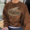 California Men's Retro Sweatshirts sold by Shopnova