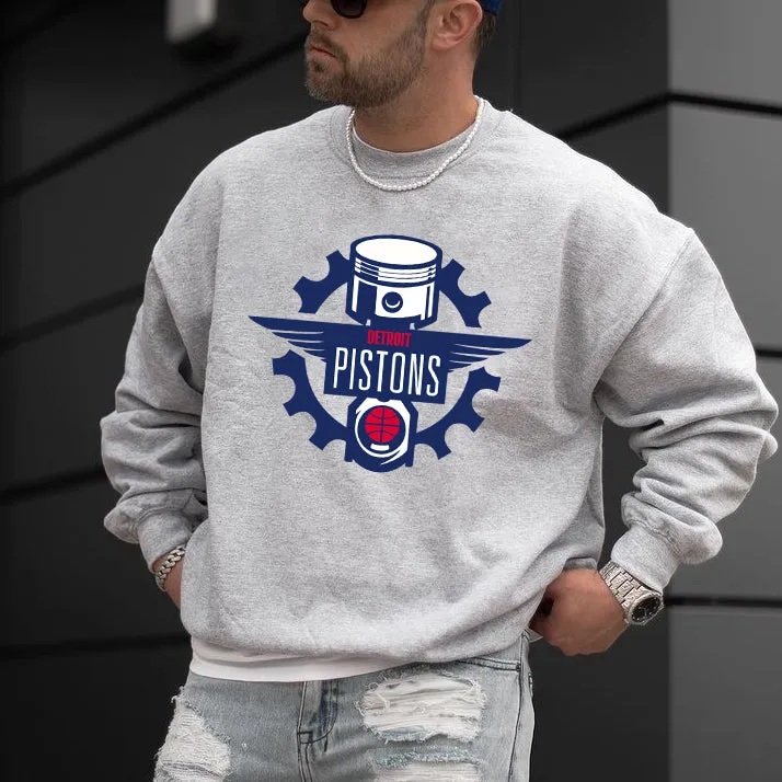 Detroit Pistons Men's Pullover Sweatshirt sold by Shopnova
