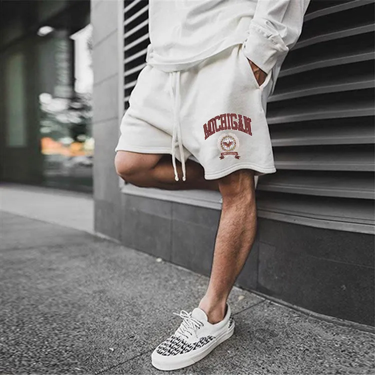 Michigan Men's Fashion Sports Loosen Shorts sold by Shopnova