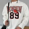 Boston 89 Basketball Print Men's Long Sleeve T-Shirts-B sold by Shopnova