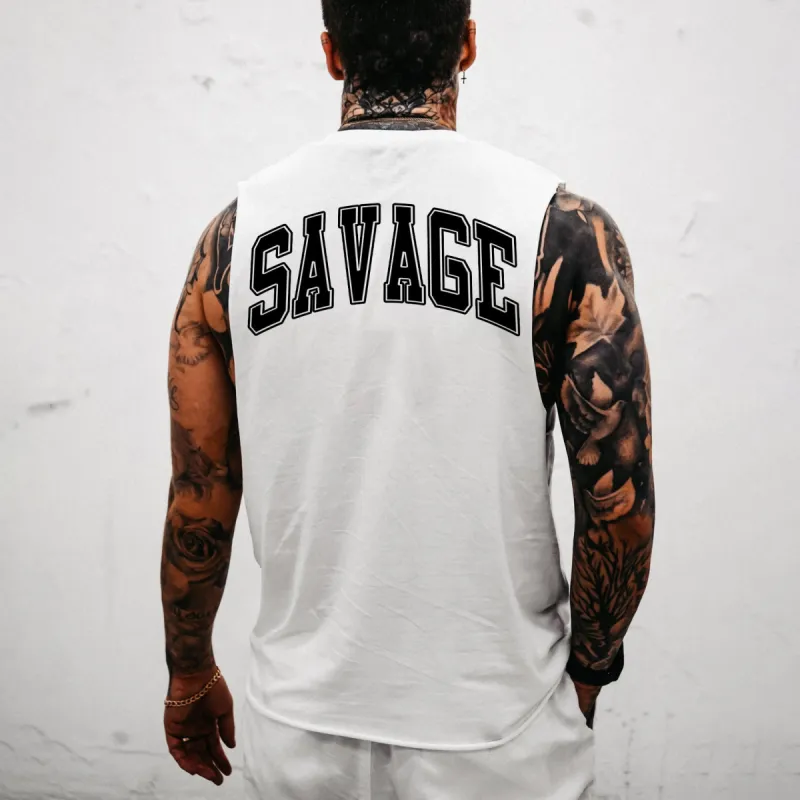 Savage Men's Streetwear Casual Tank Top sold by Shopnova