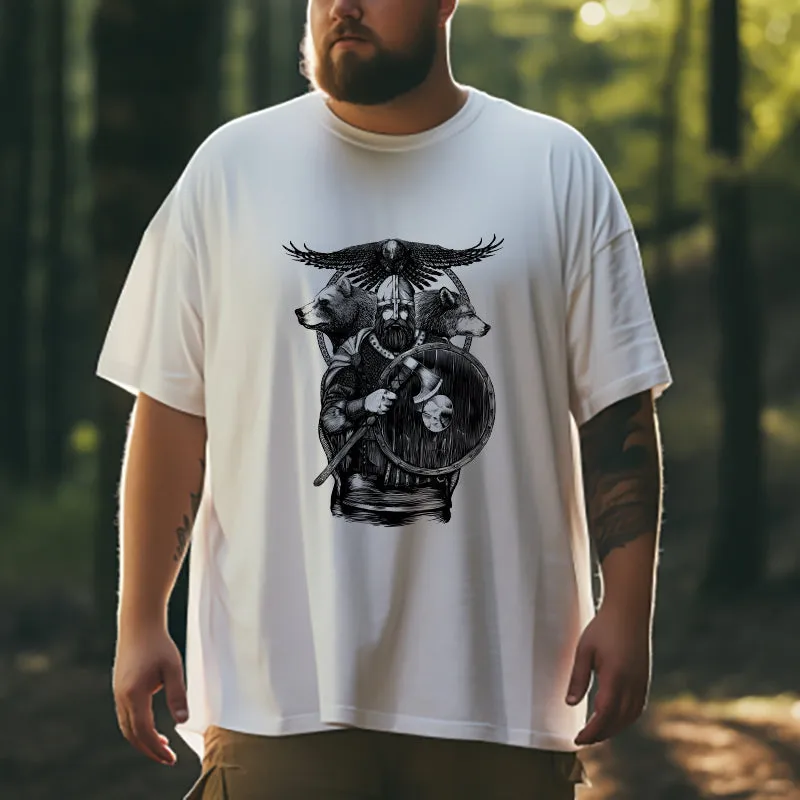 Viking Soul of the Forest Beast and Raven Warrior Tee sold by Shopnova product image thumbnail 2
