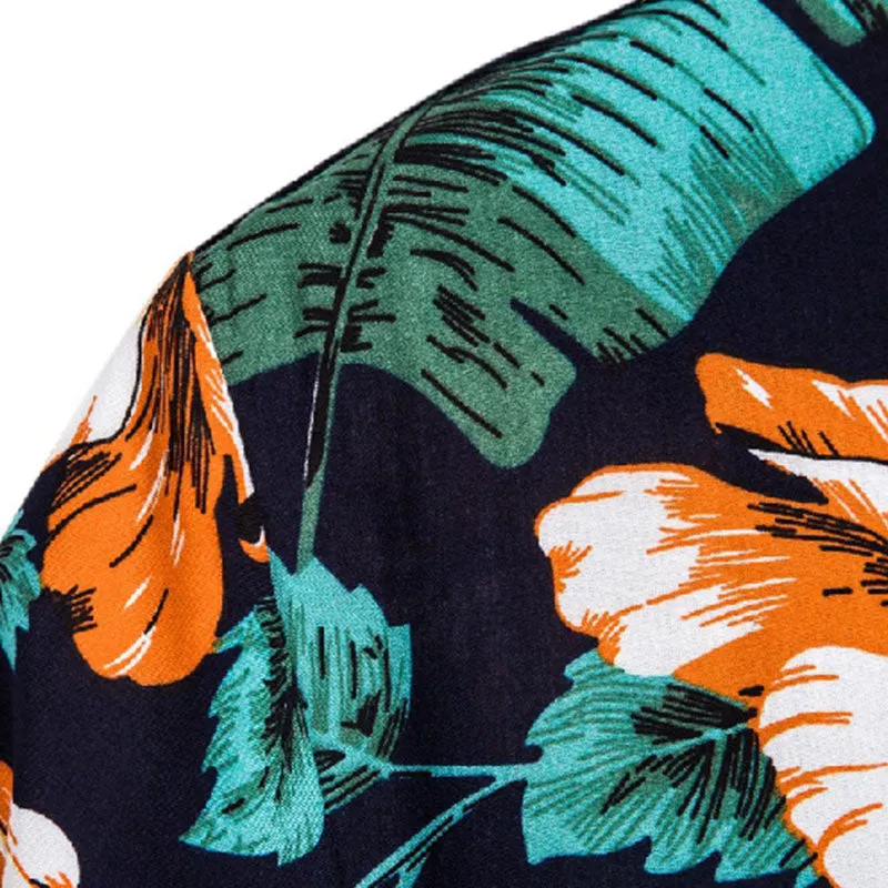 Cotton And Linen Printed Pocket Button-down Shirt sold by Shopnova product image thumbnail 4