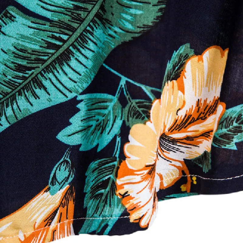 Cotton And Linen Printed Pocket Button-down Shirt sold by Shopnova product image thumbnail 5