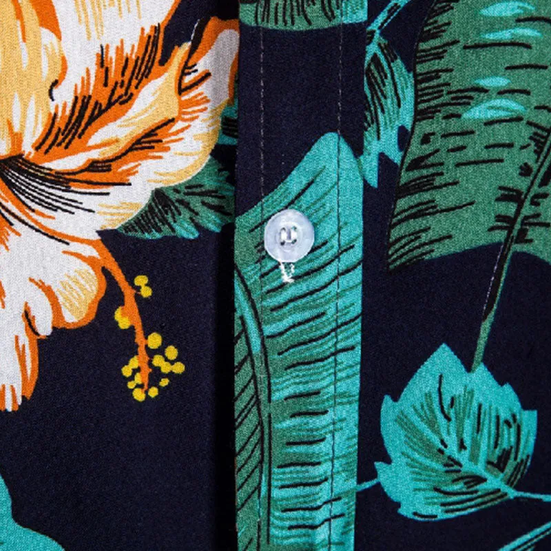 Cotton And Linen Printed Pocket Button-down Shirt sold by Shopnova product image thumbnail 3