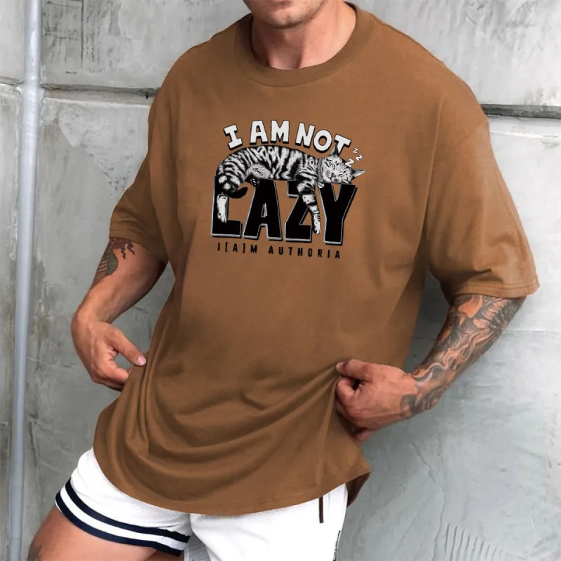 Cat Graphic Print Casual Men's T-Shirt sold by Shopnova