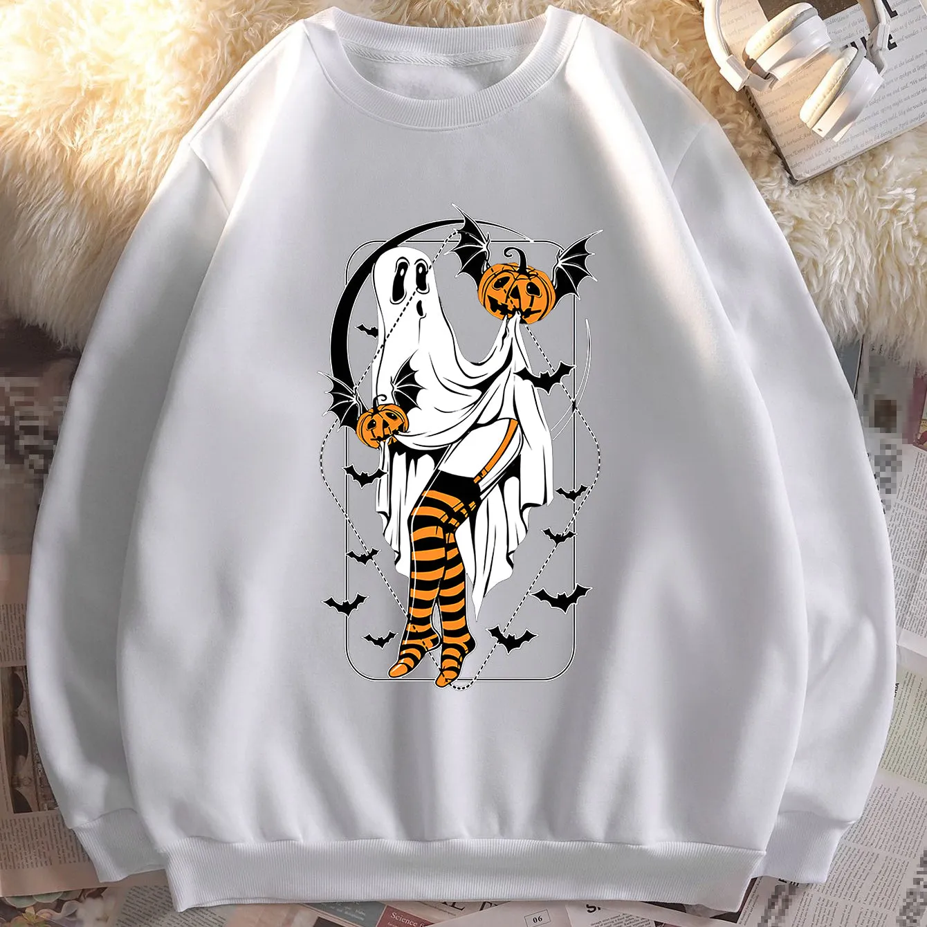 Sexy Ghost Men's Fashion Sweatshirt sold by Shopnova product image thumbnail 2