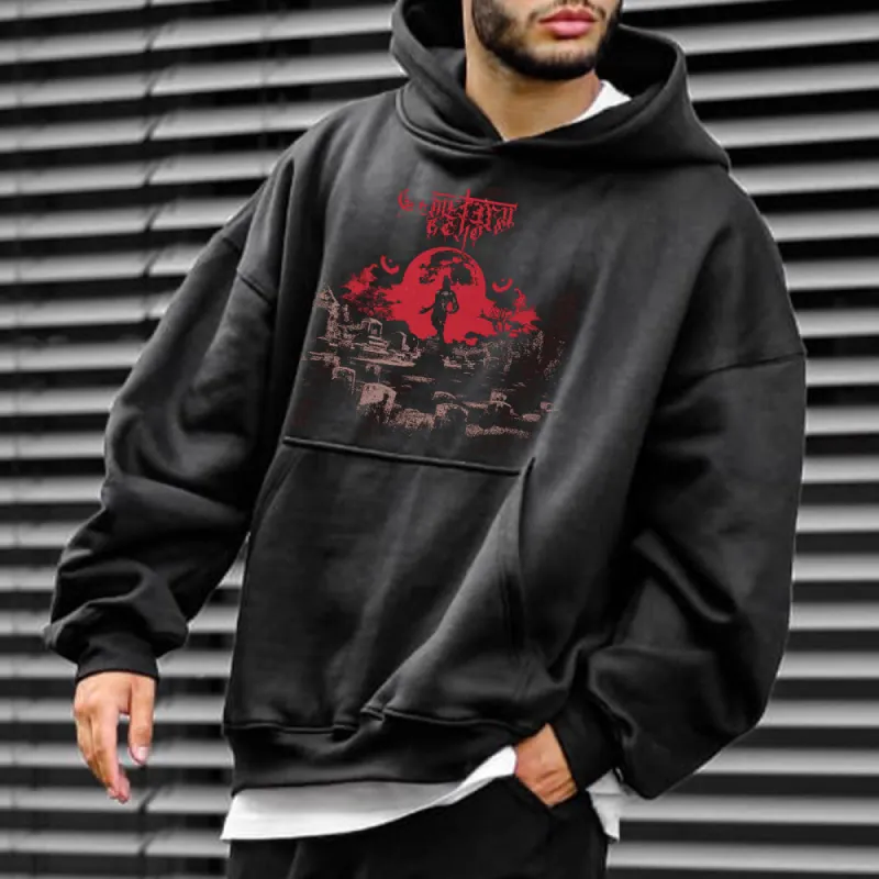 Graphic Print Casual Men's Hoodie Sweatshirt sold by Shopnova