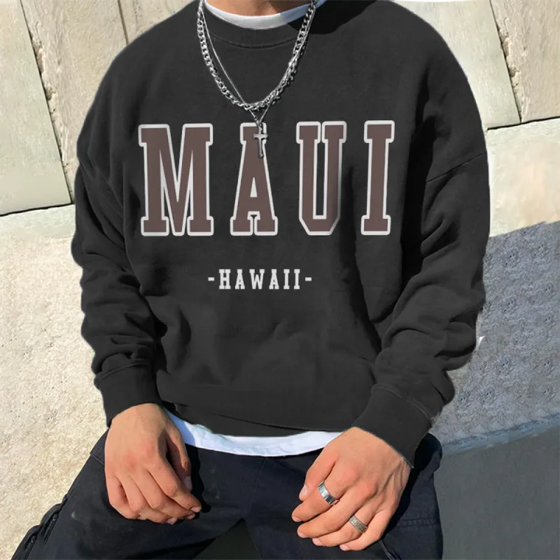 Clearance-MAUI Men's Sweatshirt-S sold by Shopnova