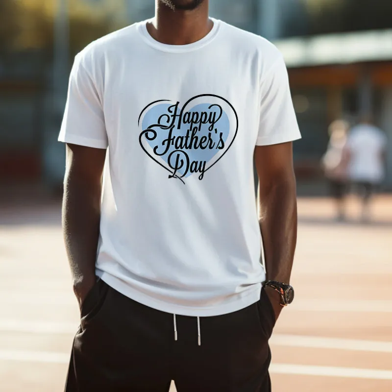 Happy Father's Day Men's Letter Print T-shirt sold by Shopnova