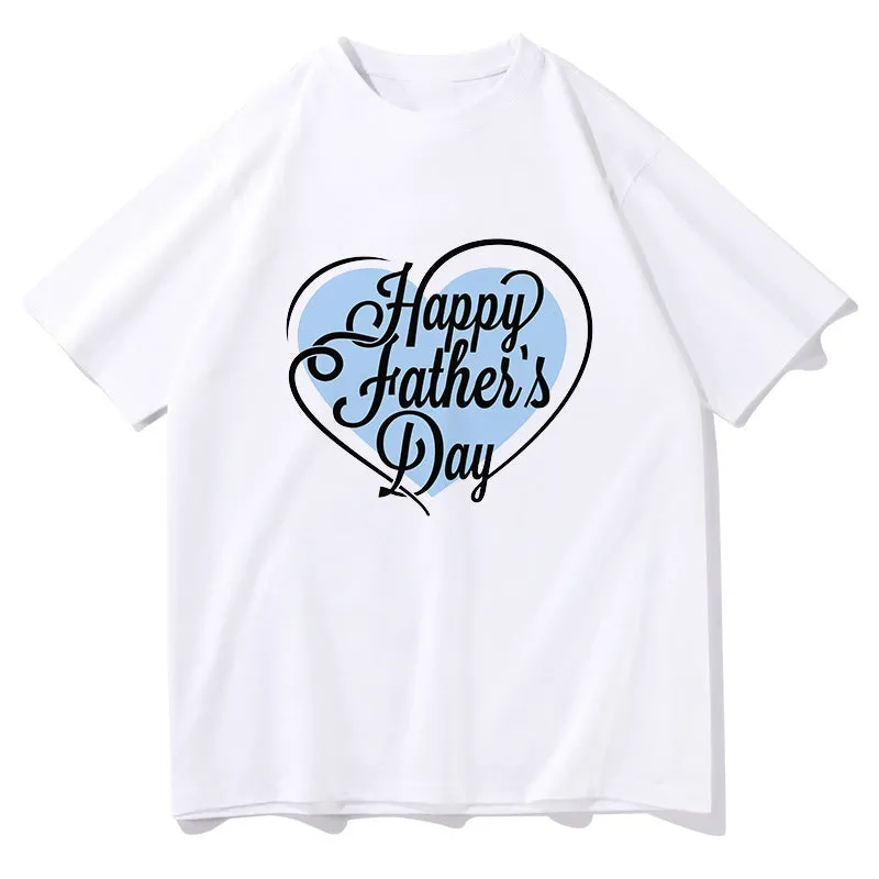 Happy Father's Day Men's Letter Print T-shirt sold by Shopnova product image thumbnail 4