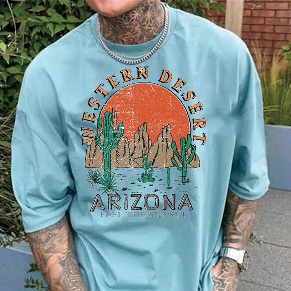 Arizona Graphic Print Casual Men's T-Shirt sold by Shopnova product image thumbnail 2
