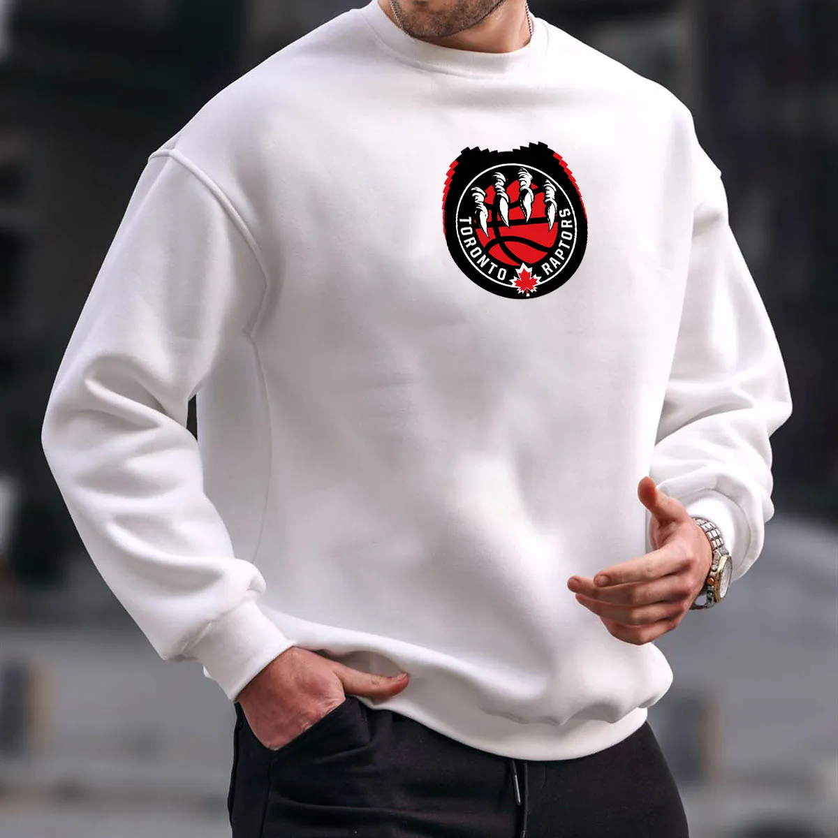Toronto Raptors Men's Pullover Sweatshirt sold by Shopnova