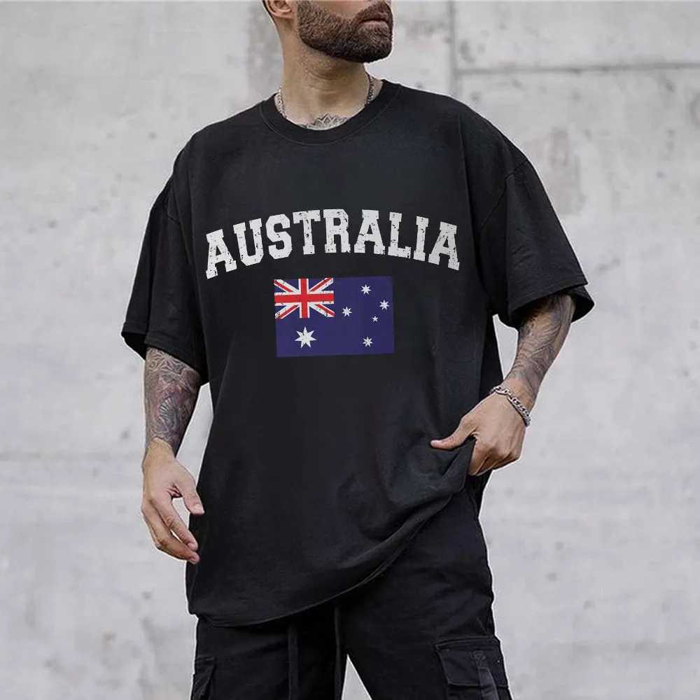 Australia Men's Streetwear Short Sleeve T-Shirts sold by Shopnova product image thumbnail 2
