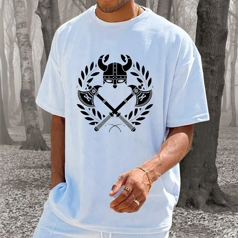 Nordic Heritage Attire Axe and Armor Tribute Tees sold by Shopnova