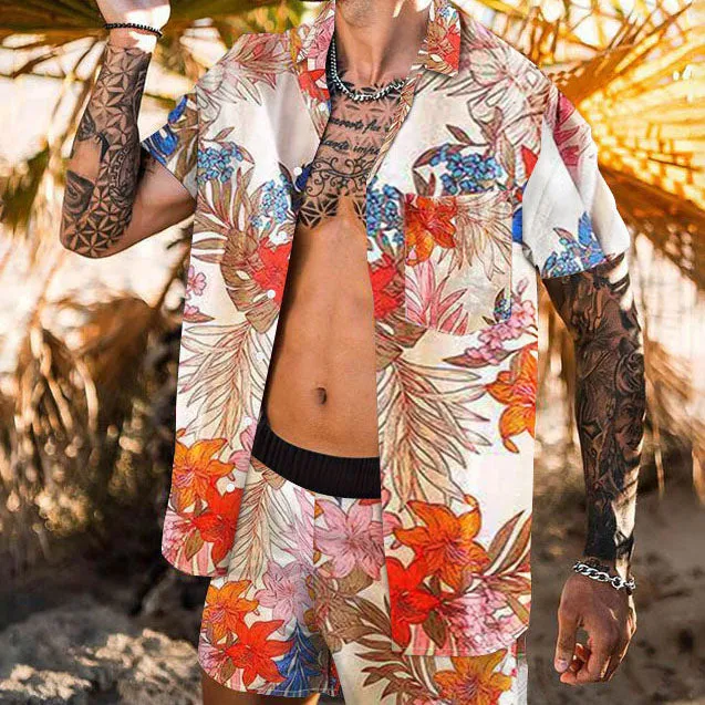 Botanical Print Hawaii Vacation Beach Suit sold by Shopnova product image thumbnail 2
