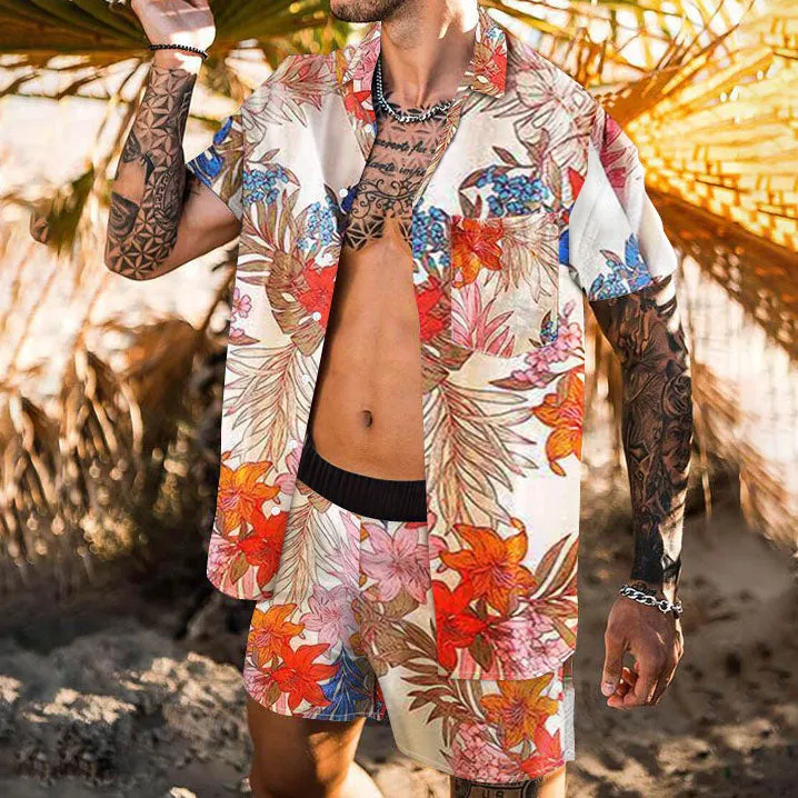Botanical Print Hawaii Vacation Beach Suit sold by Shopnova product image thumbnail 3