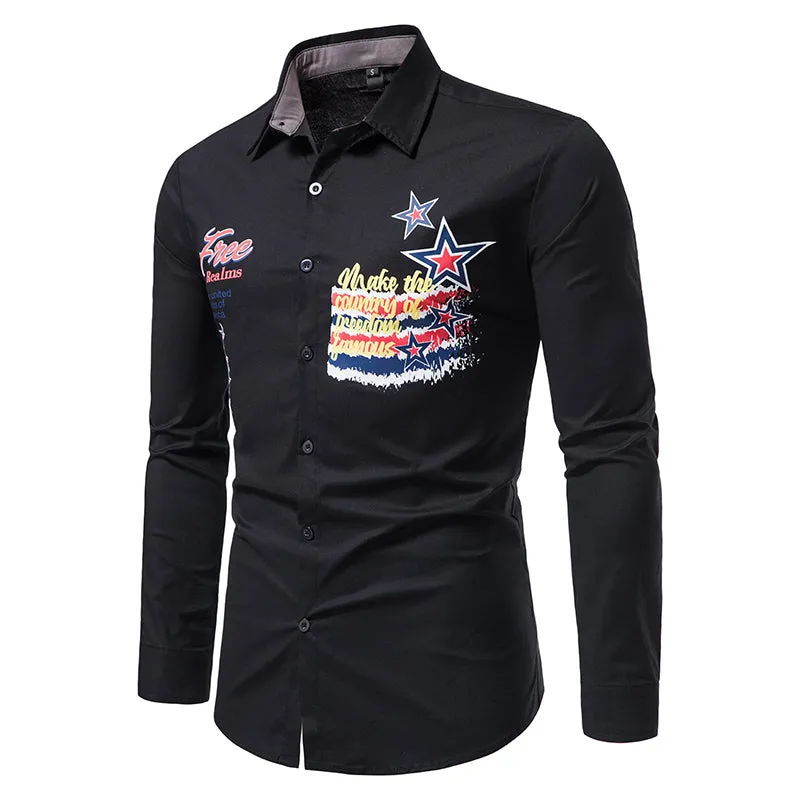 Casual Solid Color Printed Shirt sold by Shopnova product image thumbnail 2