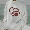 Love Football Print Men's Fleece Hoodie sold by Shopnova