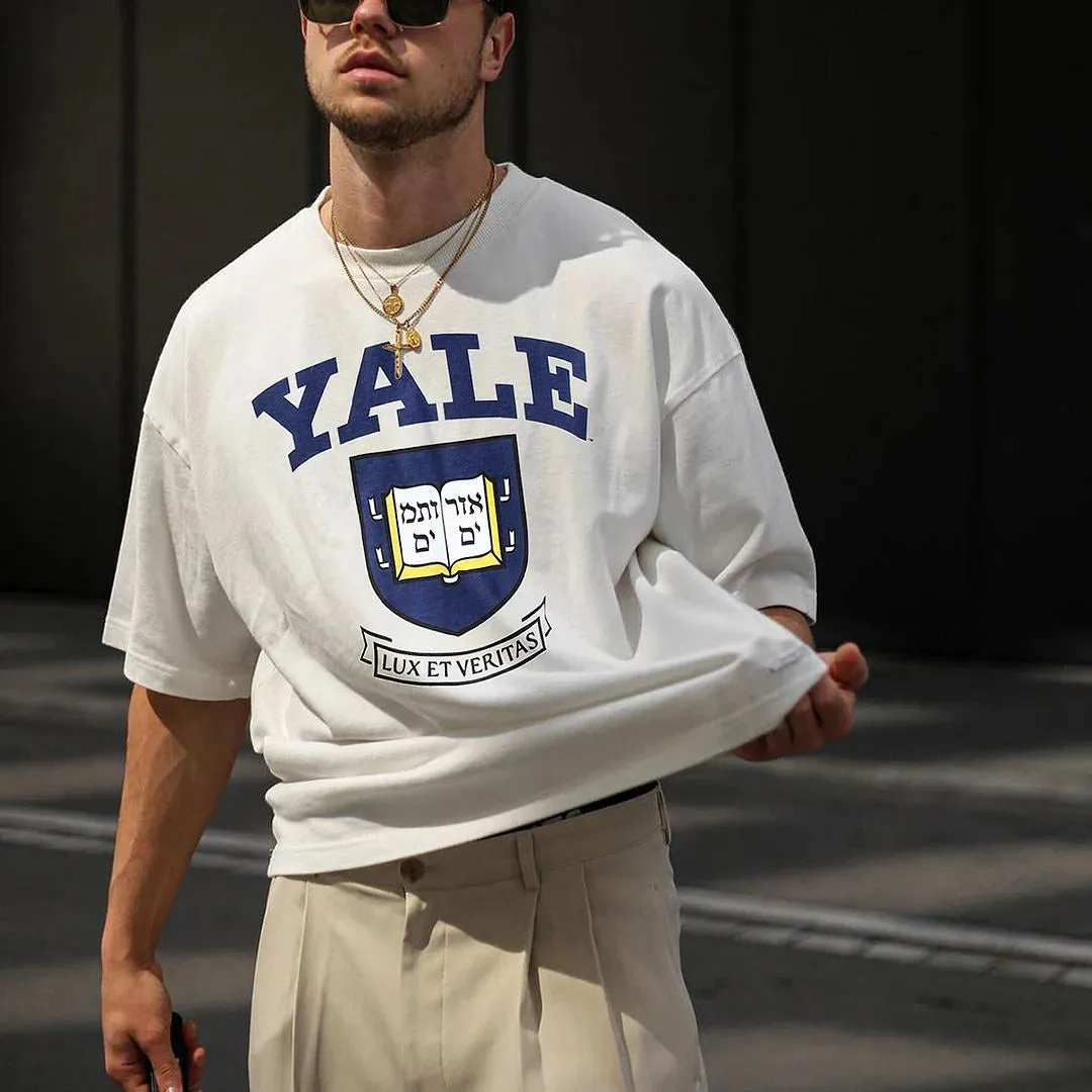 Yale University Men's Fashion Summer T-Shirts sold by Shopnova product image thumbnail 2