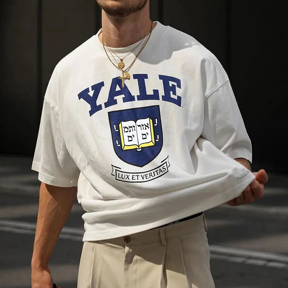 Yale University Men's Fashion Summer T-Shirts sold by Shopnova