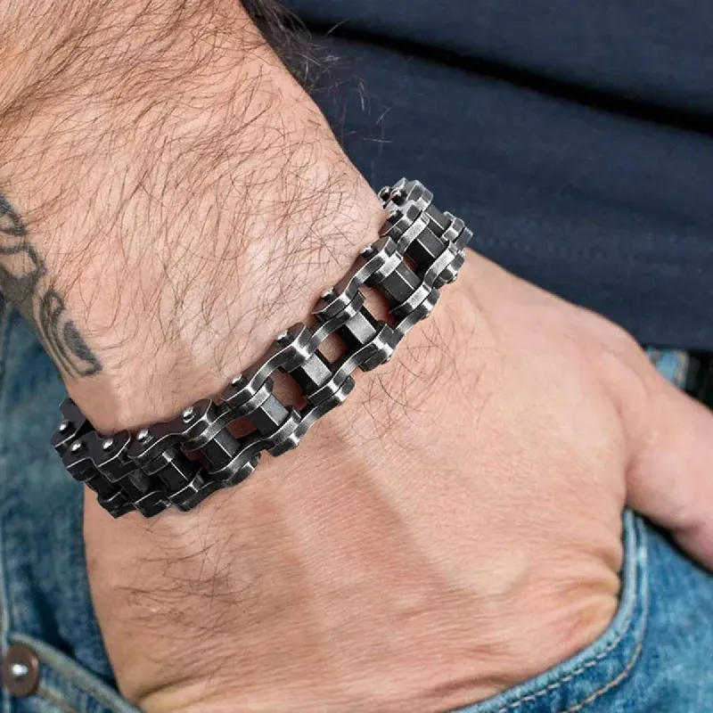 Stainless Steel Men's Bracelets in Punk Fashion sold by Shopnova
