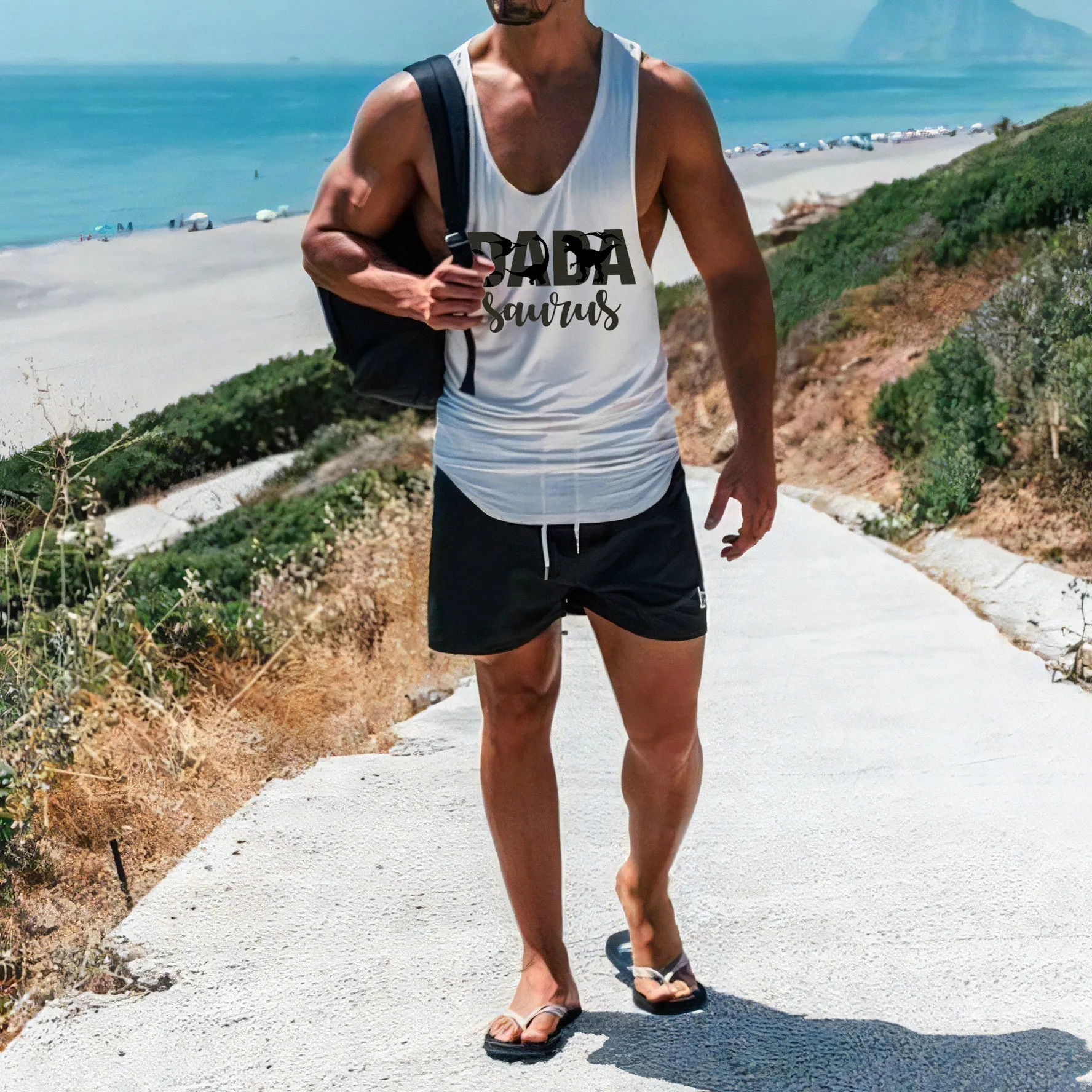 Clearance-Father's Day Letter Graphic Men's Tank Top-M sold by Shopnova product image thumbnail 3