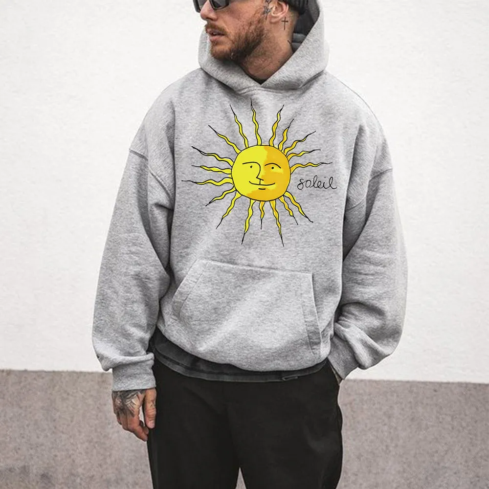 Sun Statement Graphic Print Casual Men's Sweatshirt sold by Shopnova product image thumbnail 2