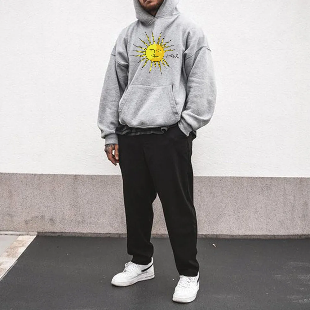 Sun Statement Graphic Print Casual Men's Sweatshirt sold by Shopnova product image thumbnail 3