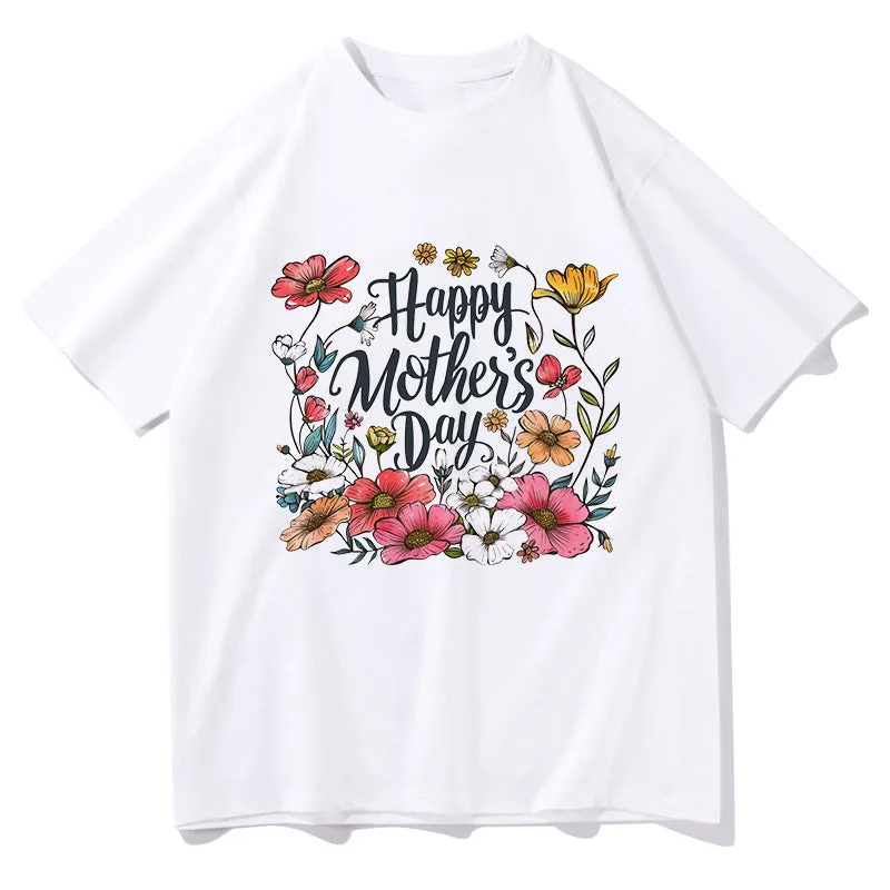 Women's Mother's Day Floral Print Oversized T-shirt sold by Shopnova product image thumbnail 3