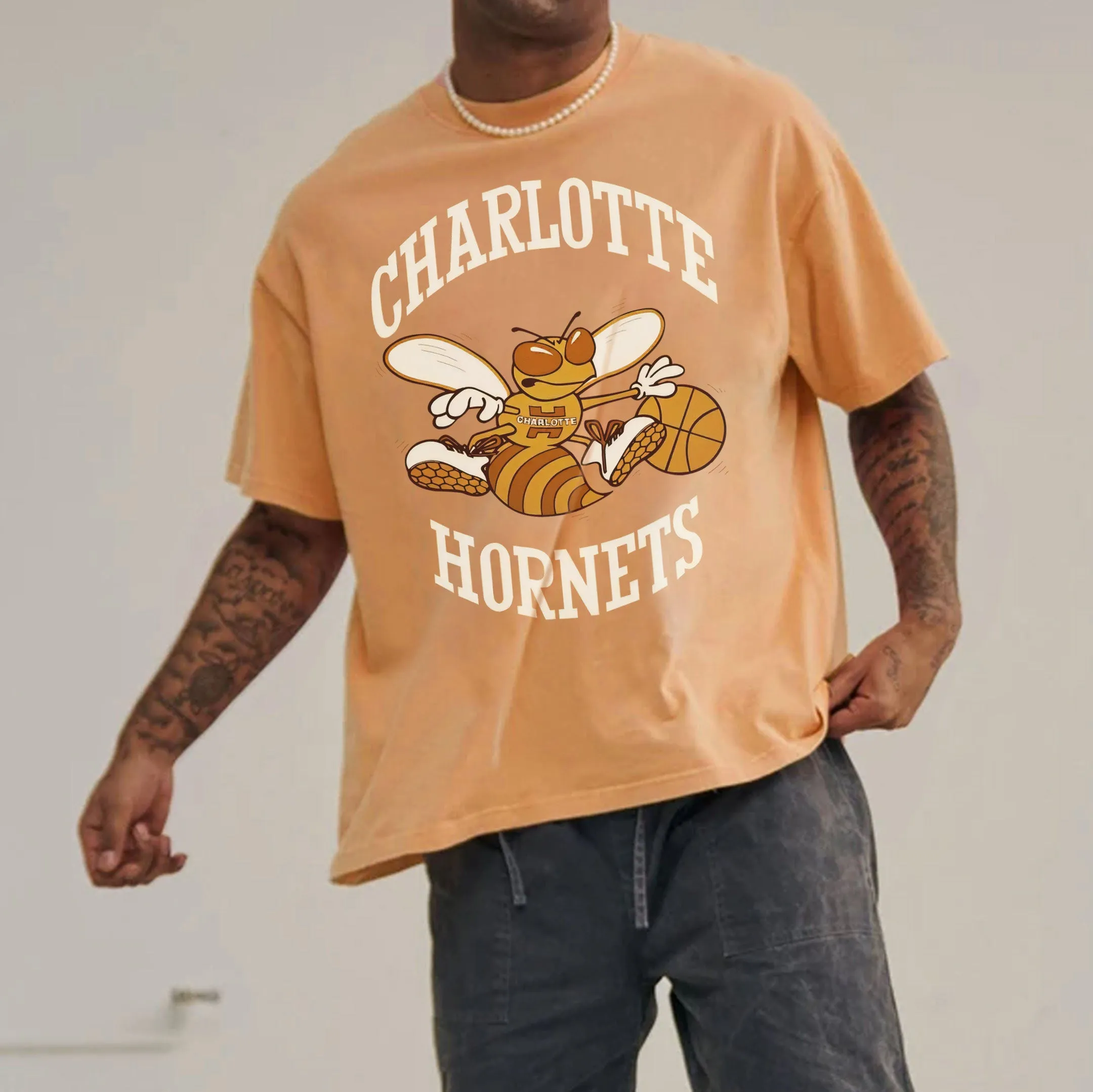 Alphabet Graphic Print Loose Casual Men's T-Shirt sold by Shopnova