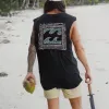 Men's Retro Waves Printed Summer Tank Top sold by Shopnova