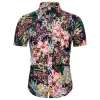 Cotton And Linen Printed Pocket Button-down Shirt sold by Shopnova