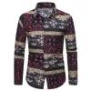 Long-sleeved Shirt With Lapel Print sold by Shopnova