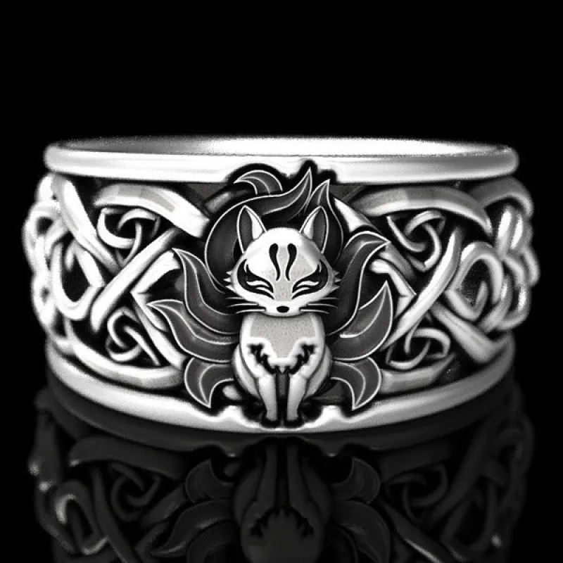 The Viking Fox Celtic Ring sold by Shopnova