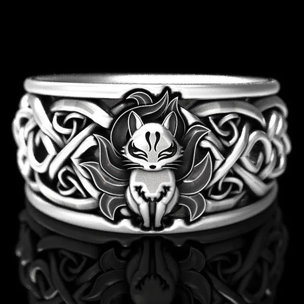 The Viking Fox Celtic Ring sold by Shopnova