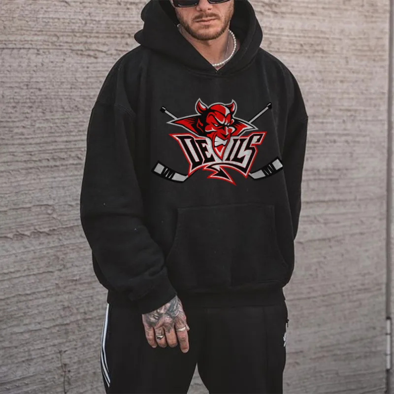 New Jersey Devils Men‘s Fleeced Hoodie sold by Shopnova